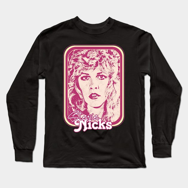 Stevie Nicks // Retro 70s Style Fan Design Long Sleeve T-Shirt by DankFutura